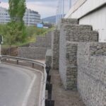 Rakóczi híd megtámasztás támfallal