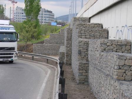 Rakóczi híd megtámasztás támfallal